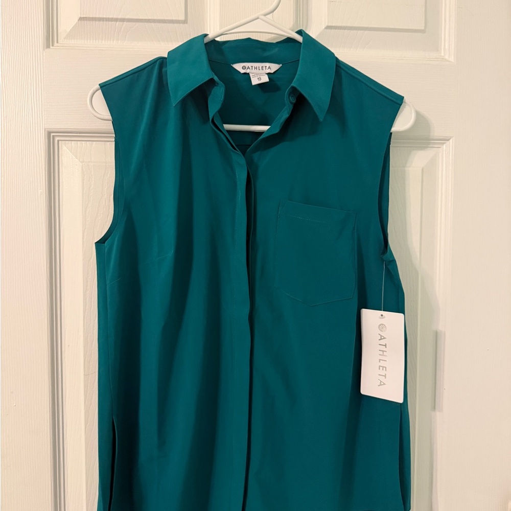 Brand New Athleta Teal Sleeveless Women's Top